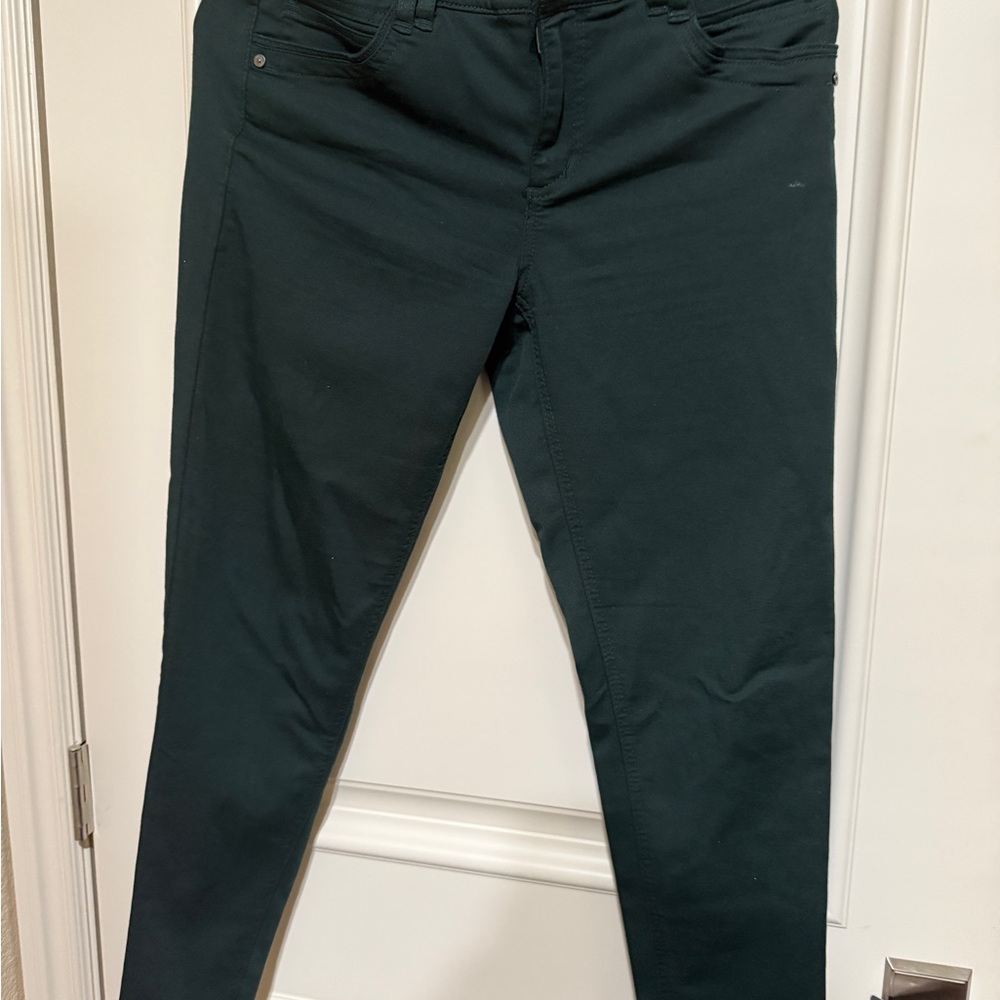 Democracy Green Skinny Jeans with Matte Finish